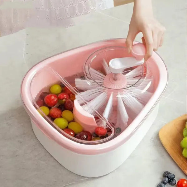 Wholesale Shaking Fruit Vegetable Basket Household Kitchen Cleaning Machine Rotary Portable Drop Grapes, Strawberries.