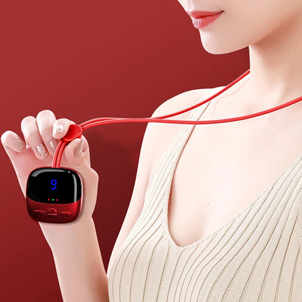 Mini Hanging Neck Massager EMS Muscle Massager Portable Hot Compress Neck and Cervical Spine Massager SPA Relaxation Treatment